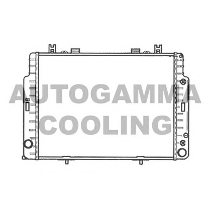 Фото Радиатор, охлаждение двигателя AUTOGAMMA 102164