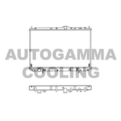 Photo Radiator, engine cooling AUTOGAMMA 102172