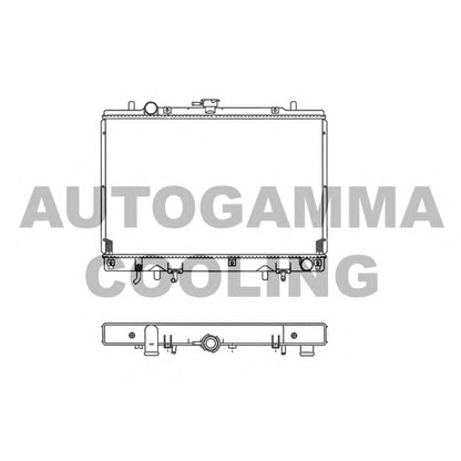 Photo Radiator, engine cooling AUTOGAMMA 102177