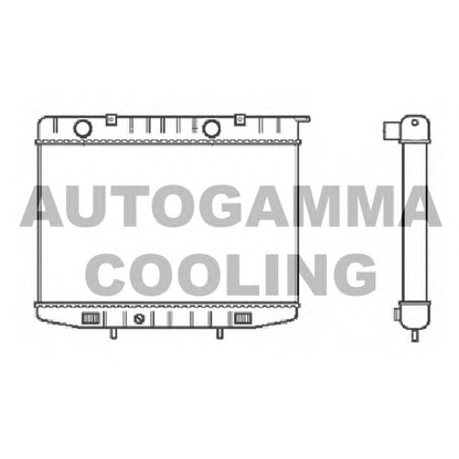 Photo Radiator, engine cooling AUTOGAMMA 102230