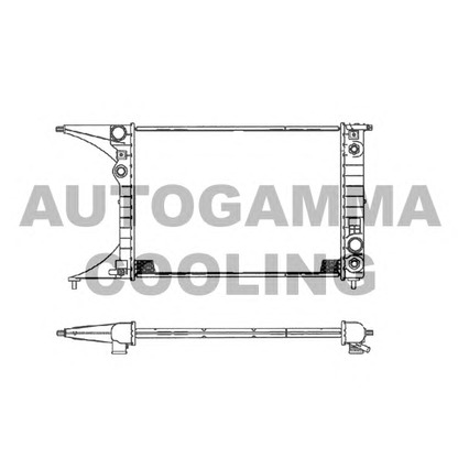 Photo Radiator, engine cooling AUTOGAMMA 102249