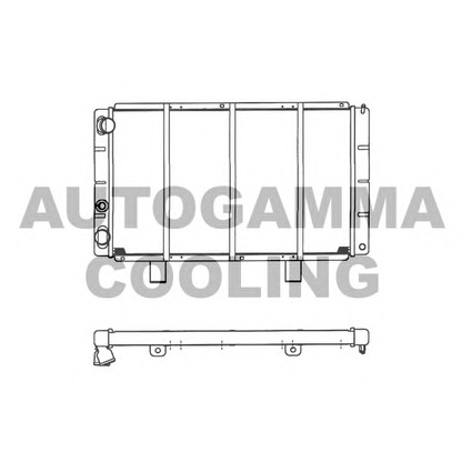 Foto Radiatore, Raffreddamento motore AUTOGAMMA 102274