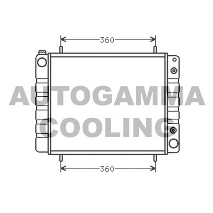 Foto Radiatore, Raffreddamento motore AUTOGAMMA 102290