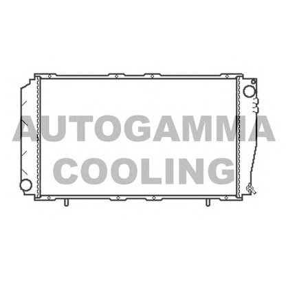 Photo Radiator, engine cooling AUTOGAMMA 102310