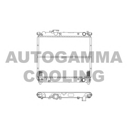 Photo Radiator, engine cooling AUTOGAMMA 102341
