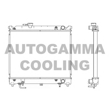 Photo Radiator, engine cooling AUTOGAMMA 102342