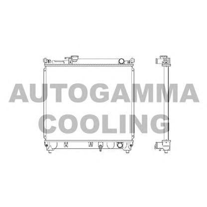 Zdjęcie Chłodnica, układ chłodzenia silnika AUTOGAMMA 102343