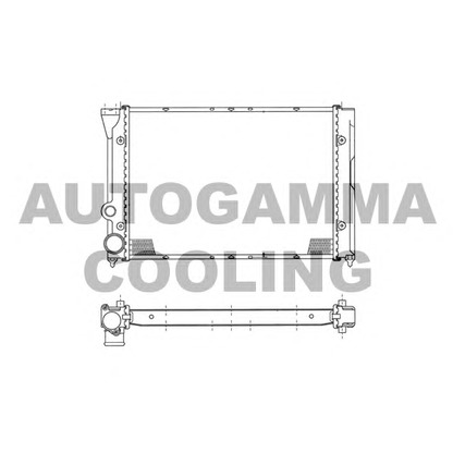 Photo Radiator, engine cooling AUTOGAMMA 102379