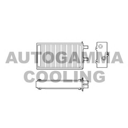 Photo Heat Exchanger, interior heating AUTOGAMMA 102425