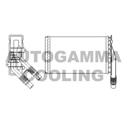 Foto Scambiatore calore, Riscaldamento abitacolo AUTOGAMMA 102460