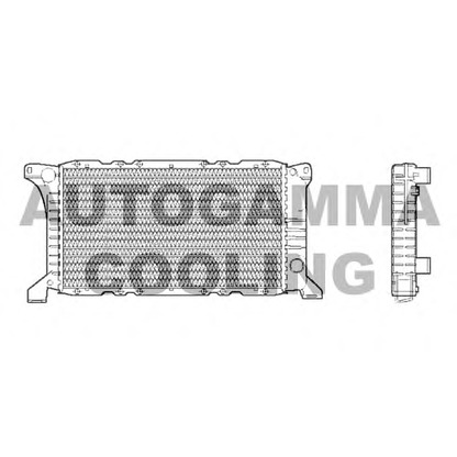 Photo Radiateur, refroidissement du moteur AUTOGAMMA 102531