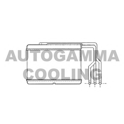 Photo Heat Exchanger, interior heating AUTOGAMMA 102543