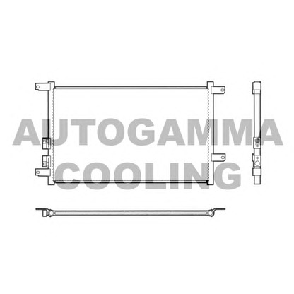 Photo Condenser, air conditioning AUTOGAMMA 102570