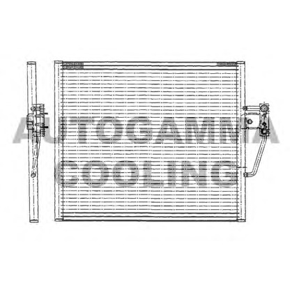 Photo Condenser, air conditioning AUTOGAMMA 102610