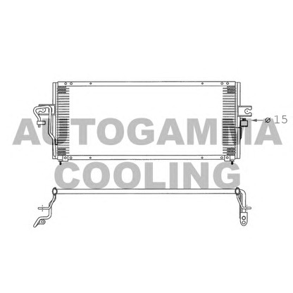 Photo Condenser, air conditioning AUTOGAMMA 102717
