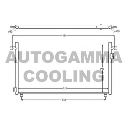 Photo Condenser, air conditioning AUTOGAMMA 102724