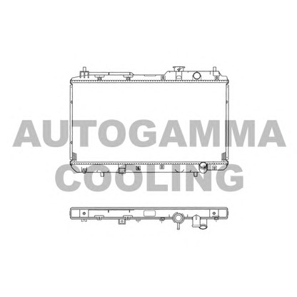 Photo Radiator, engine cooling AUTOGAMMA 102853