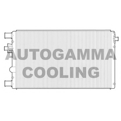 Photo Radiator, engine cooling AUTOGAMMA 102867