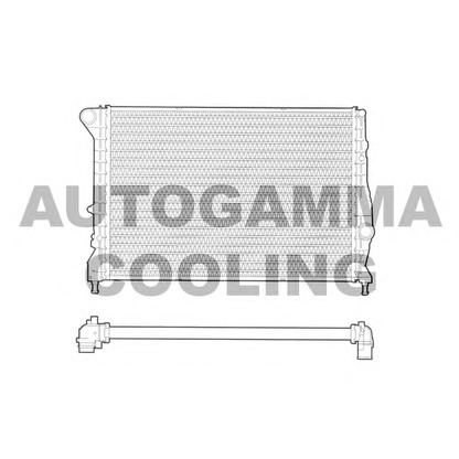 Photo Radiator, engine cooling AUTOGAMMA 102884