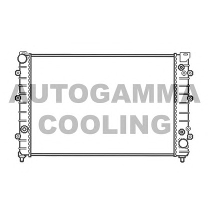 Photo Radiator, engine cooling AUTOGAMMA 102893