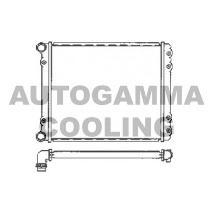 Photo Radiator, engine cooling AUTOGAMMA 102895