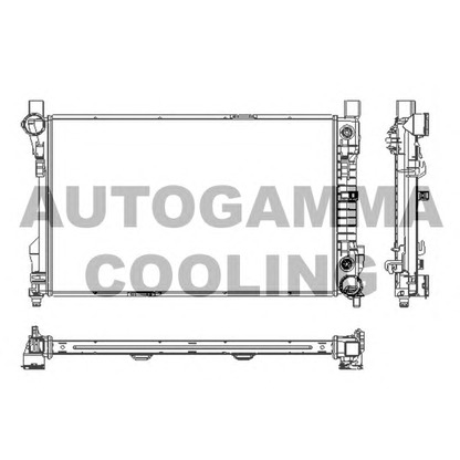 Photo Radiator, engine cooling AUTOGAMMA 102918