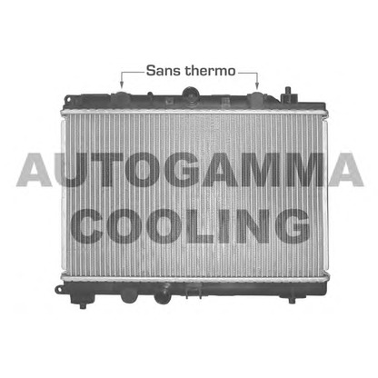 Foto Radiador, refrigeración del motor AUTOGAMMA 102945