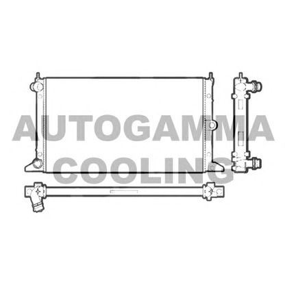 Photo Radiateur, refroidissement du moteur AUTOGAMMA 102951