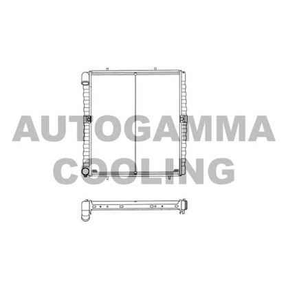 Zdjęcie Chłodnica, układ chłodzenia silnika AUTOGAMMA 102972