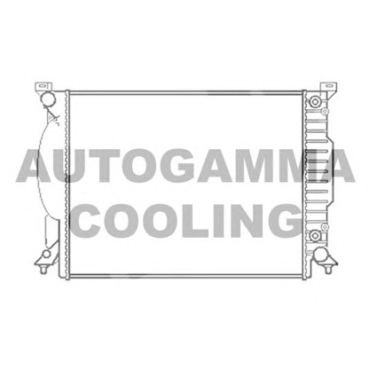 Photo Radiator, engine cooling AUTOGAMMA 102983