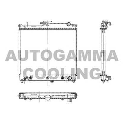 Foto Radiatore, Raffreddamento motore AUTOGAMMA 103064