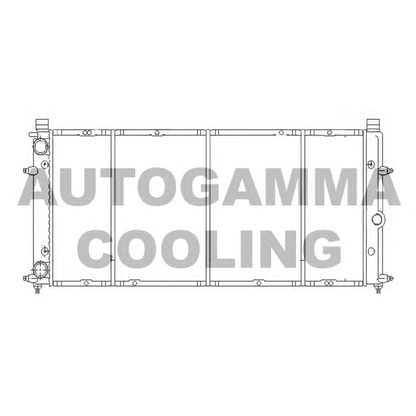 Photo Radiator, engine cooling AUTOGAMMA 103068