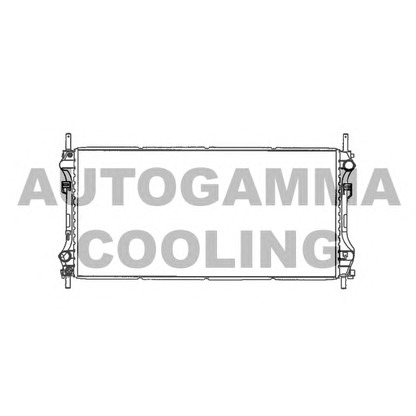 Photo Radiator, engine cooling AUTOGAMMA 103097