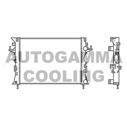 Photo Radiator, engine cooling AUTOGAMMA 103114