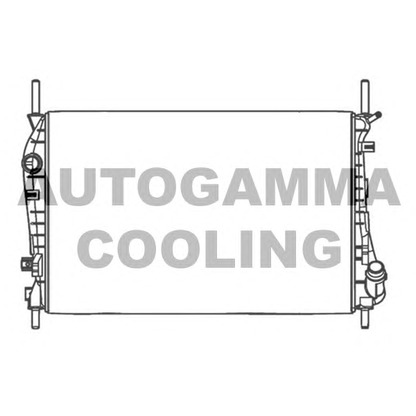 Photo Radiator, engine cooling AUTOGAMMA 103157