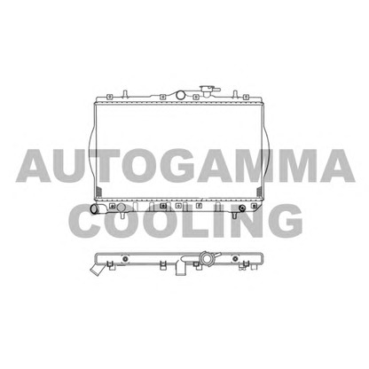 Zdjęcie Chłodnica, układ chłodzenia silnika AUTOGAMMA 103212