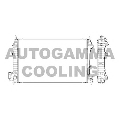 Zdjęcie Chłodnica, układ chłodzenia silnika AUTOGAMMA 103238
