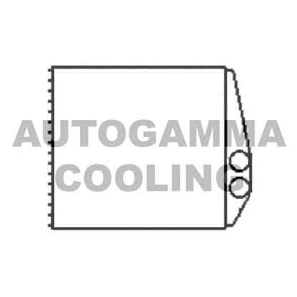 Photo Heat Exchanger, interior heating AUTOGAMMA 103240