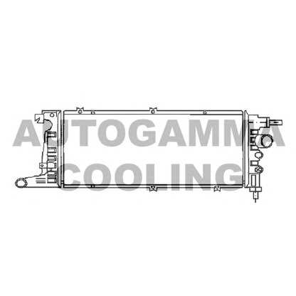 Photo Radiator, engine cooling AUTOGAMMA 103259