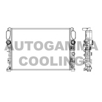 Photo Radiateur, refroidissement du moteur AUTOGAMMA 103339