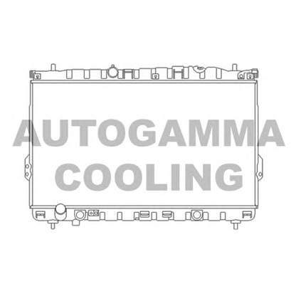 Photo Radiator, engine cooling AUTOGAMMA 103362