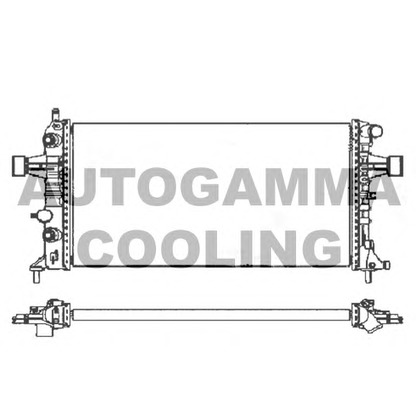 Zdjęcie Chłodnica, układ chłodzenia silnika AUTOGAMMA 103368