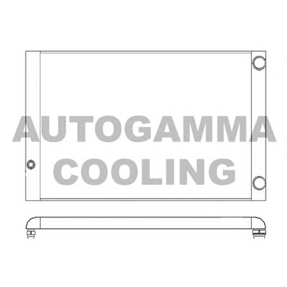 Photo Radiator, engine cooling AUTOGAMMA 103373