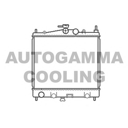 Photo Radiator, engine cooling AUTOGAMMA 103382