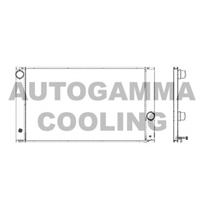 Photo Radiator, engine cooling AUTOGAMMA 103388