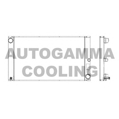 Photo Radiator, engine cooling AUTOGAMMA 103392