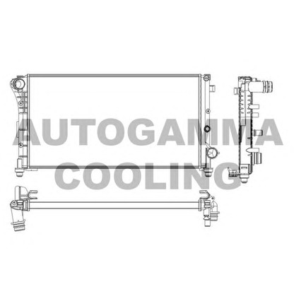 Photo Radiateur, refroidissement du moteur AUTOGAMMA 103412