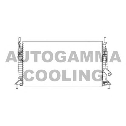 Photo Radiator, engine cooling AUTOGAMMA 103424