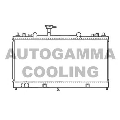 Photo Radiator, engine cooling AUTOGAMMA 103442