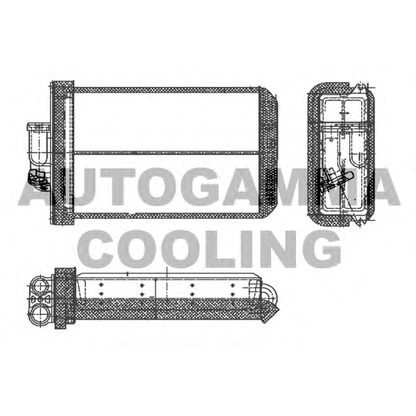 Photo Heat Exchanger, interior heating AUTOGAMMA 103453
